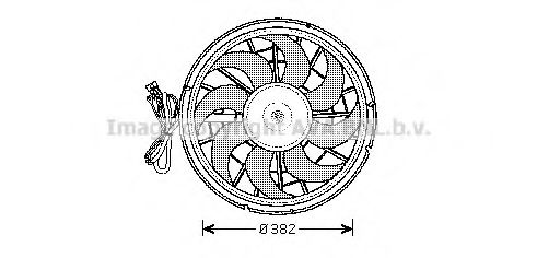 VO7507 AVA Quality Cooling Вентилятор системи охолодження двигуна для Volvo 850