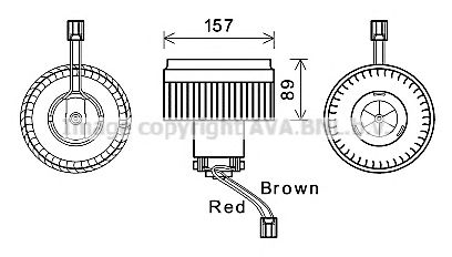 VO8177 AVA Quality Cooling Вентилятор салону