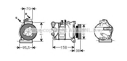 VOAK143 AVA Quality Cooling Компресор кондиціонера