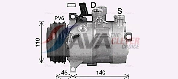 msak747 AVA Quality Cooling Компрессор кондиционера