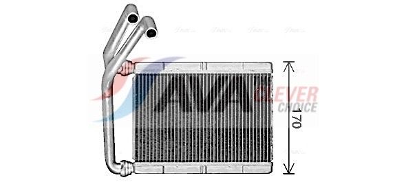 to6781 AVA Quality Cooling Радиатор печки