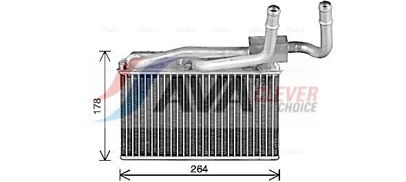 bw6600 AVA Quality Cooling Радиатор печки