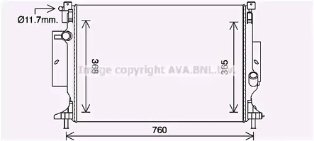FD2643 AVA Quality Cooling Радиатор охлаждения двигателя