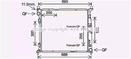 ms2694 AVA Quality Cooling Радіатор охолодження двигуна