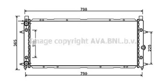 vn2094 AVA Quality Cooling Радіатор охолодження двигуна для Volkswagen Transporter
