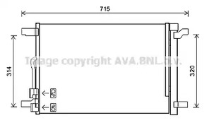 vn5335d AVA Quality Cooling Радіатор кондиціонера