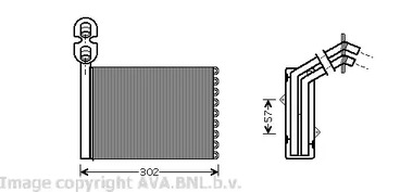 VNA6201 AVA Quality Cooling Радиатор печки