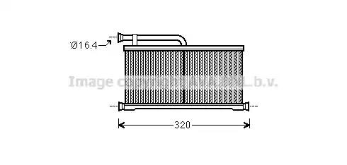 aia6397 AVA Quality Cooling Радіатор пічки для Audi A6