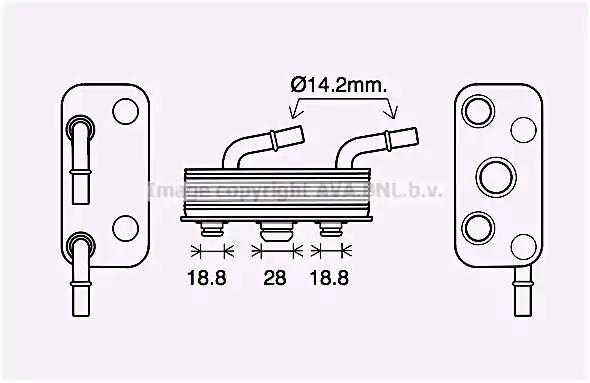 bw3559 AVA Quality Cooling Радіатор КПП