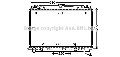 DNA2297 AVA Quality Cooling Радіатор охолодження двигуна