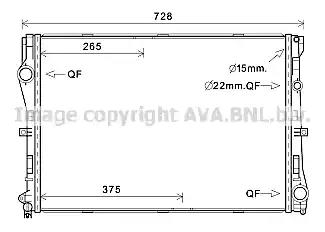 ms2679 AVA Quality Cooling Радиатор охлаждения двигателя