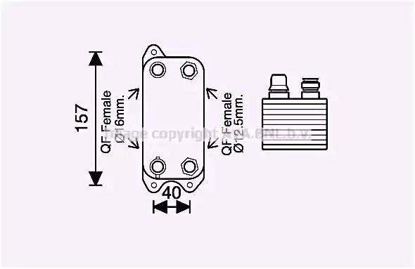 ms3686 AVA Quality Cooling Радиатор КПП