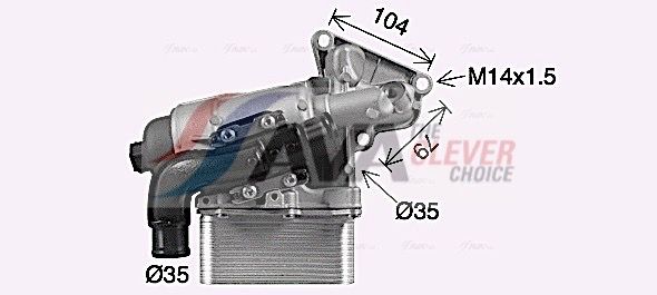 ol3710h AVA Quality Cooling Масляный радиатор двигателя