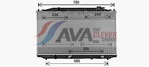 hd2324 AVA Quality Cooling Радіатор охолодження двигуна