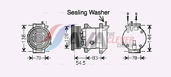 dwak091 AVA Quality Cooling Компресор кондиціонера