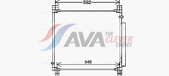 to5749d AVA Quality Cooling Радіатор кондиціонера для Toyota Hilux