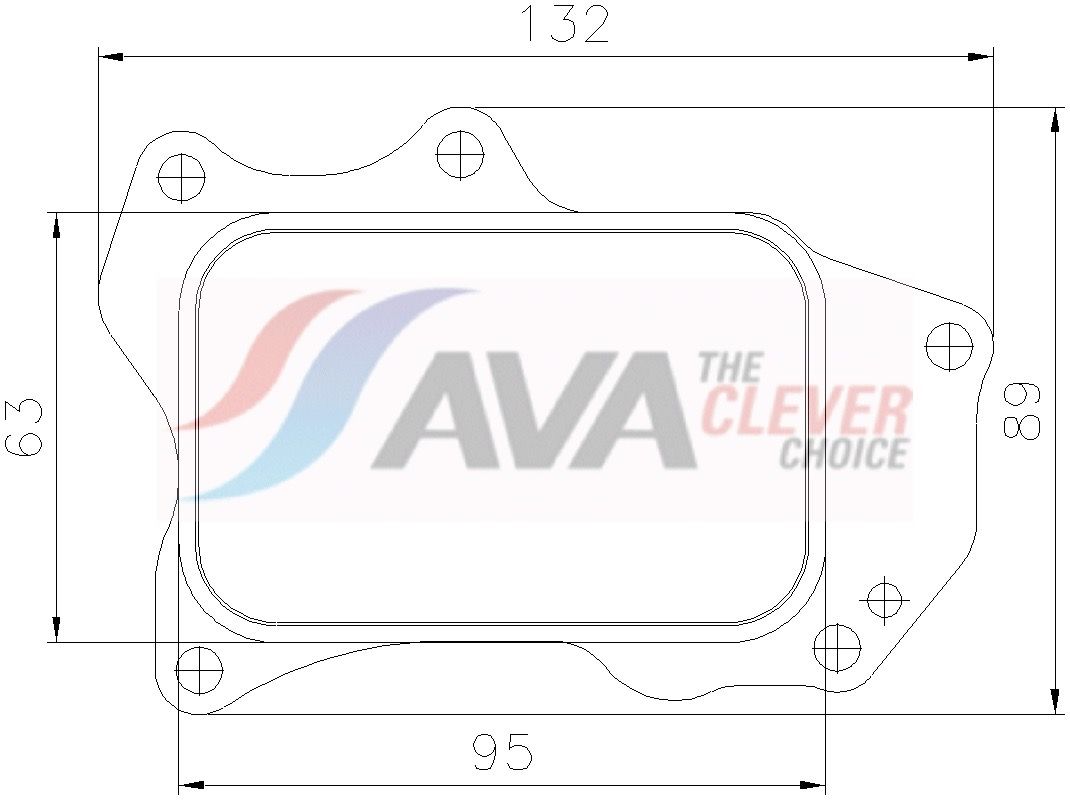 pe3439 AVA Quality Cooling Оливний радіатор двигуна