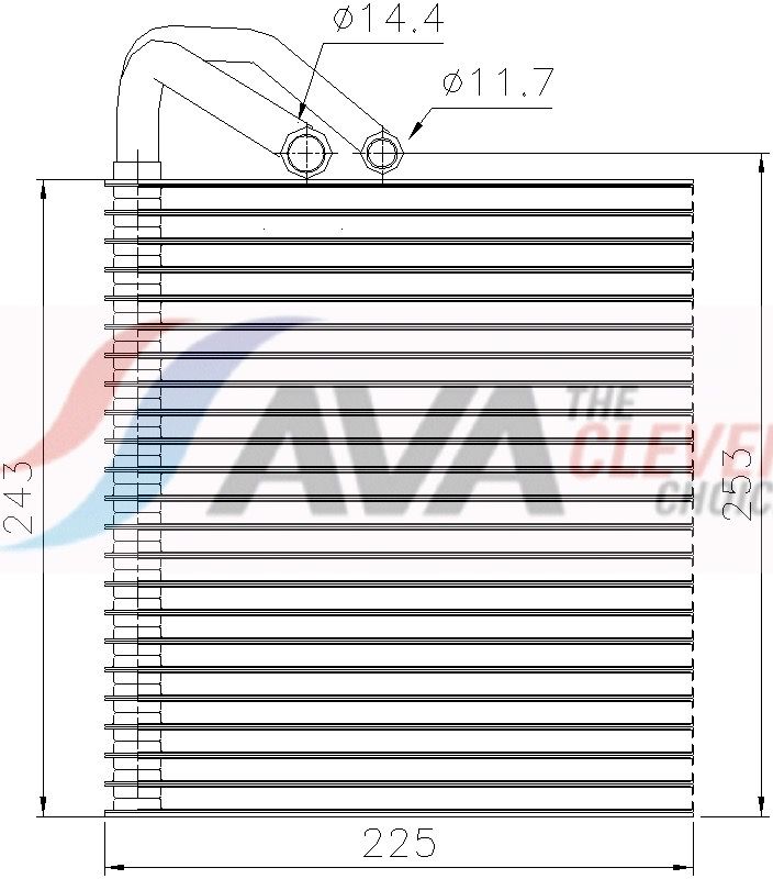 msv814 AVA Quality Cooling Випарник кондиціонера