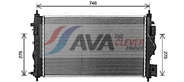 ol2701 AVA Quality Cooling Радіатор охолодження двигуна