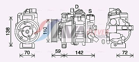 aiak411 AVA Quality Cooling Компресор кондиціонера