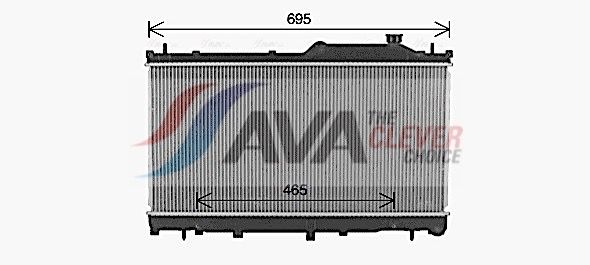 Радиатор охлаждения двигателя AVA Quality Cooling su2116 для Subaru Outback