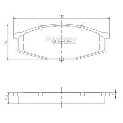J3601034 Nipparts Гальмівні колодки