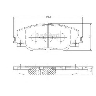 Тормозные колодки Nipparts N3602138