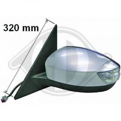 1485224 Diederichs Зовнішнє дзеркало для Ford S-MAX