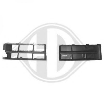 7805046 Diederichs Вентиляционная решетка бампера для Skoda Fabia