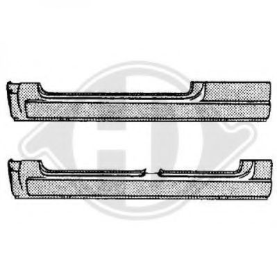 9127021 Diederichs Порог для BMW 3 Series