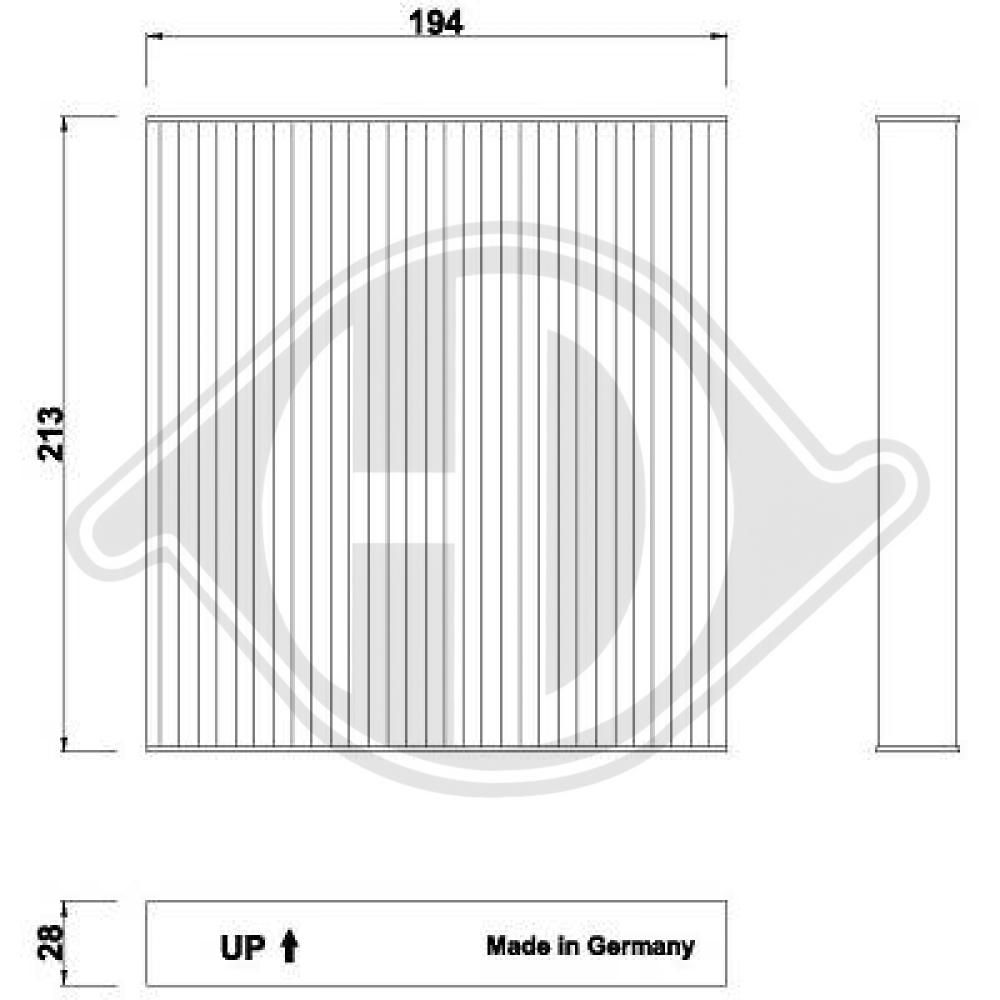 dci0275 Diederichs Фільтр салону