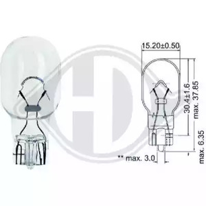 lid10089 Diederichs Лампа покажчика поворотів