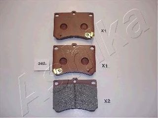 50-03-342 Ashika Гальмівні колодки