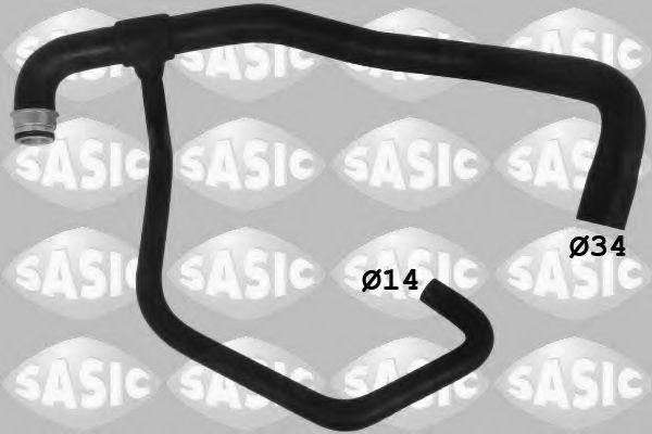 SWH0478 Sasic Патрубок радиатора системы охлаждения двигателя