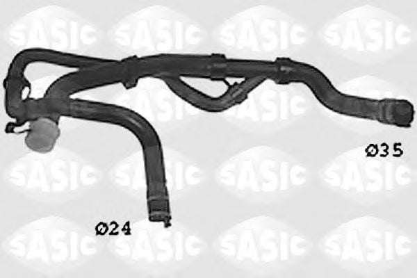 SWH0490 Sasic Патрубок радіатора системи охолодження двигуна