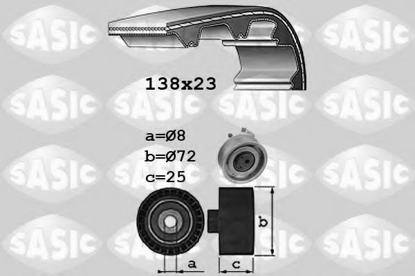 1756060 Sasic Комплект ремня ГРМ