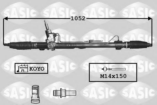 7170028 Sasic Рулевая рейка для Peugeot 407