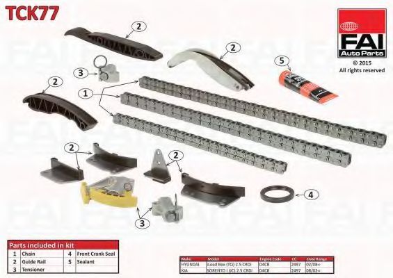 TCK77 Fai Комплект цепи ГРМ