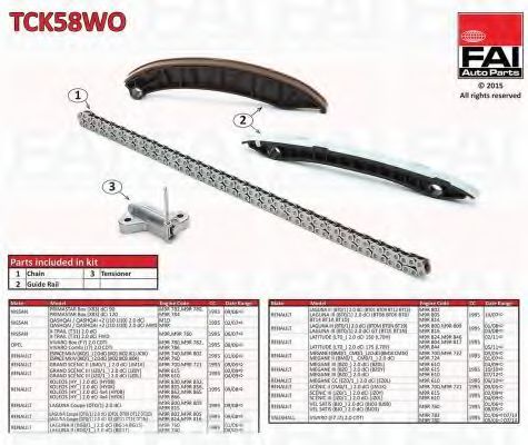 TCK58WO Fai Комплект цепи ГРМ