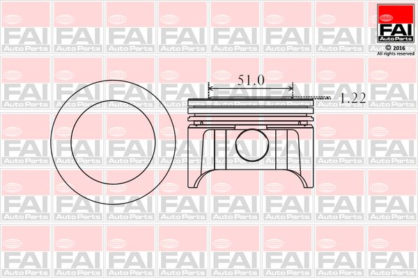 pk9000 Fai Поршень двигуна