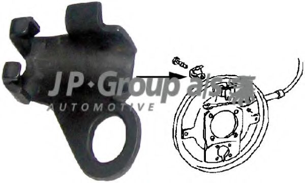 8170350206 JP Group Трос ручного тормоза для Volkswagen Kaefer