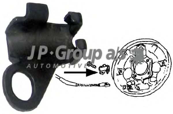 8170350306 JP Group Трос ручного тормоза для Volkswagen Kaefer