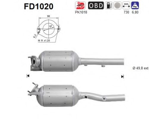 FD1020 AS Сажевый фильтр
