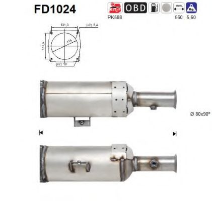 FD1024 AS Сажевый фильтр