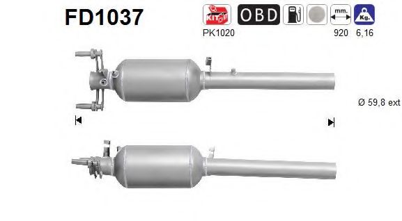FD1037 AS Сажевый фильтр