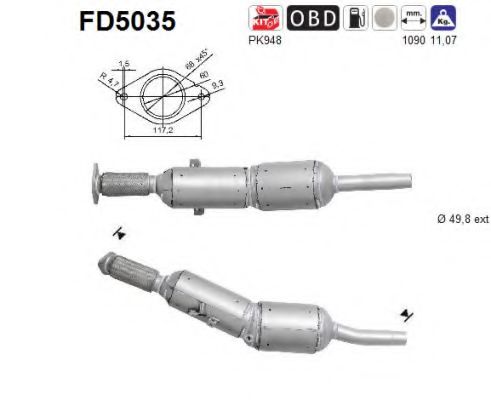 FD5035 AS Сажевый фильтр