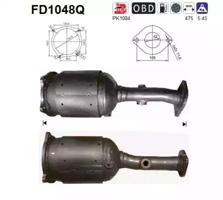 fd1048q AS Сажевый фильтр для Nissan Qashqai
