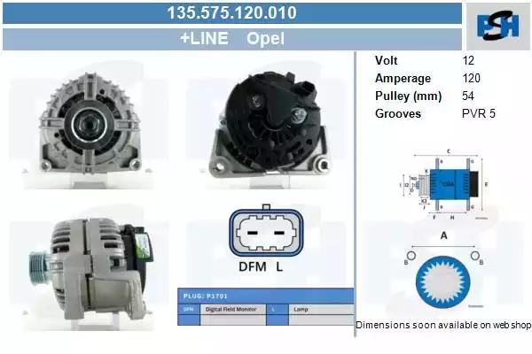 135575120010 CV PSH Генератор