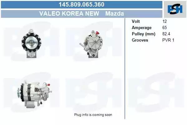 145809065360 CV PSH Генератор для Mazda E-Series