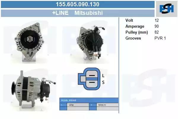 155605090130 CV PSH Генератор для Mitsubishi Pajero